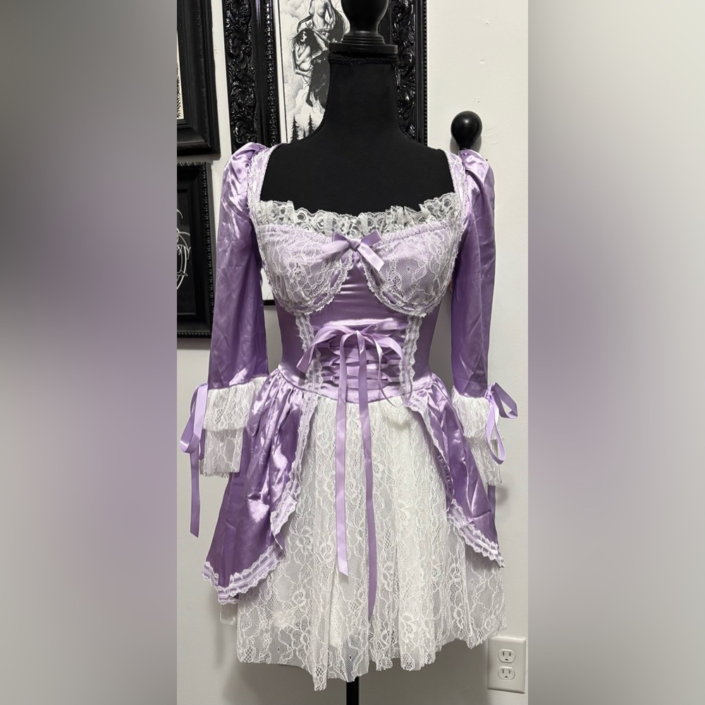 NWT Dolls Kill / Trickz Nโ Treatz Marie Antoinette Eat Cake Costume Dress